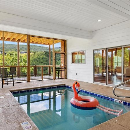 Private Pool Hot Tub Air Hockey Mountain Views Large Patio - Brynwood Station Villa Waldens Creek Exterior photo