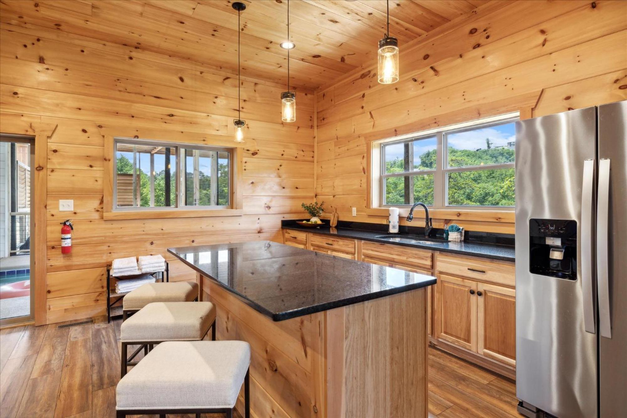Private Pool Hot Tub Air Hockey Mountain Views Large Patio - Brynwood Station Villa Waldens Creek Exterior photo